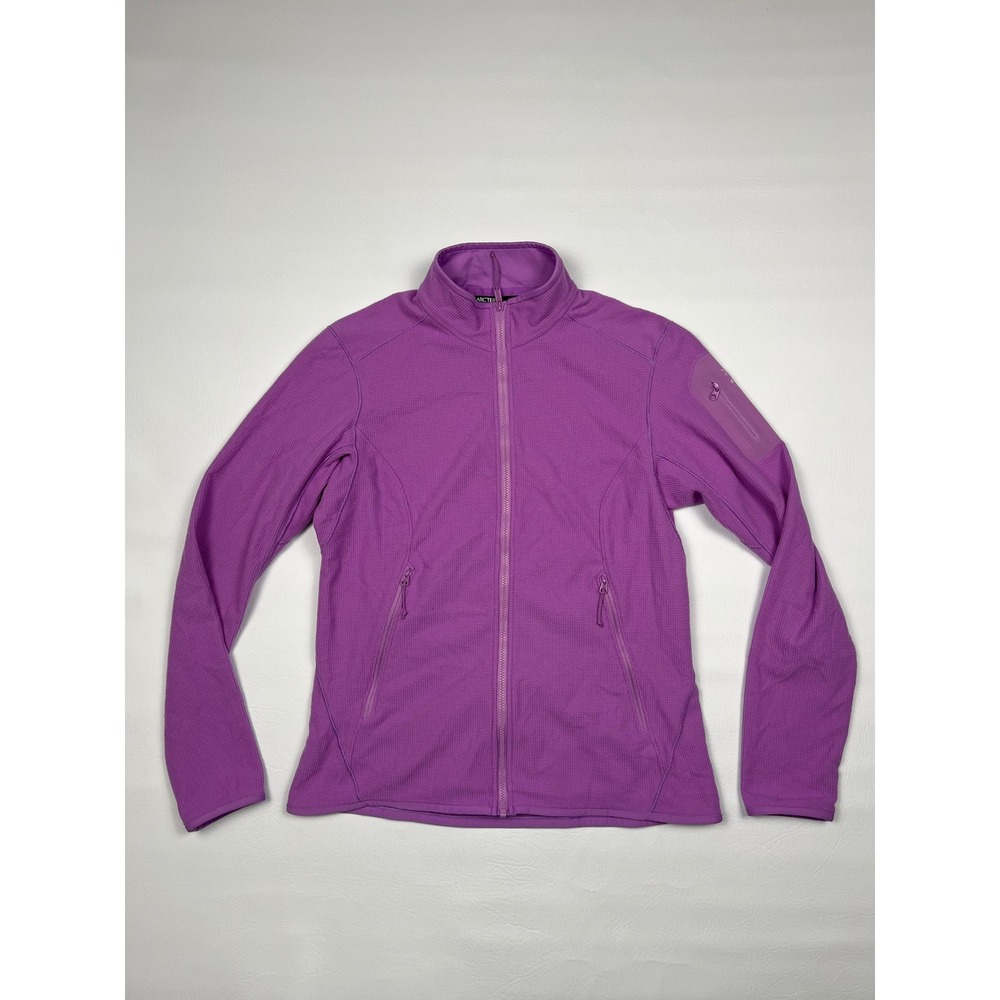 Arc'teryx Delta LT Jacket Womens Small Purple Polartec Fleece Full Zip